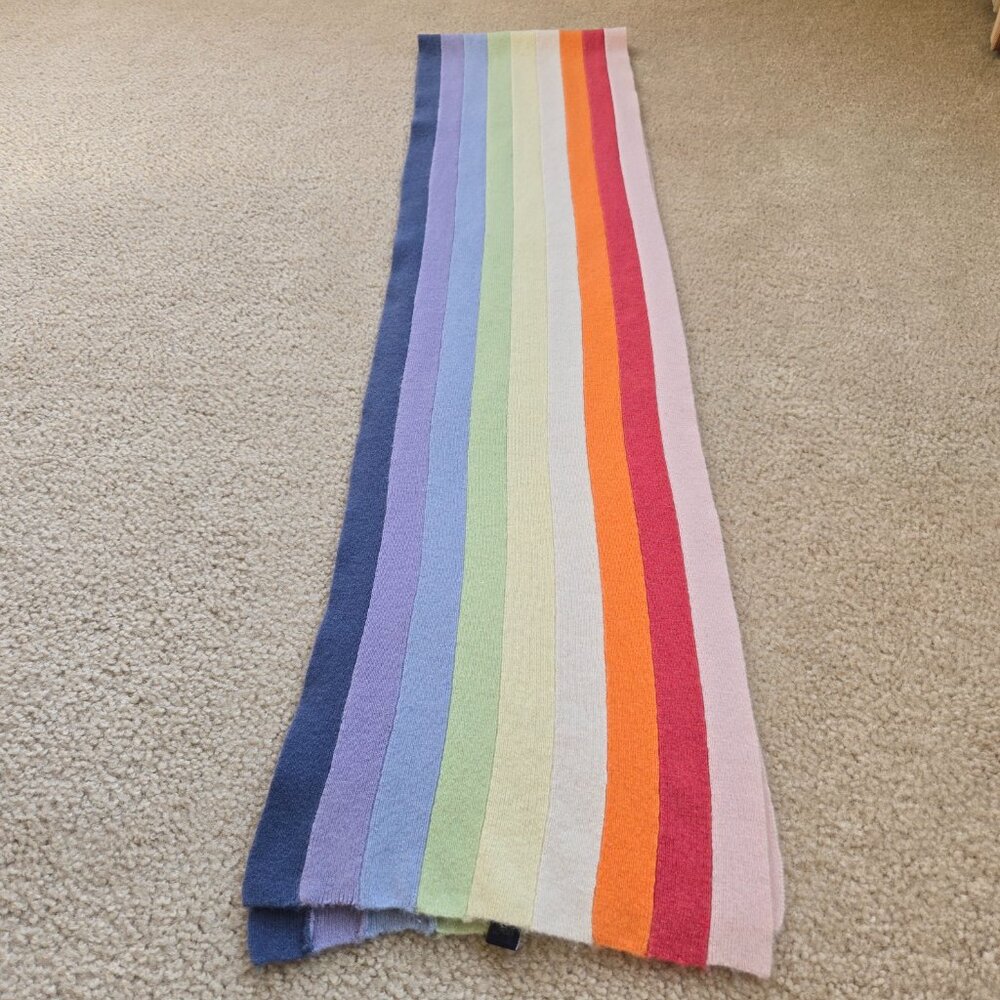 GAP Lambswool Angora Striped Scarf - Picture 4 of 11